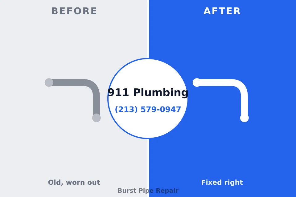 Before and after: plumbing company Hanover, PA